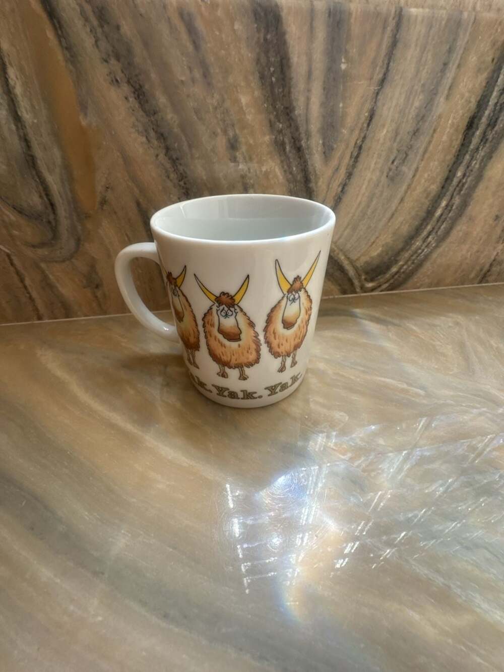 Vintage George Good Ceramic Yak. Yak. Yak. Coffee Mug Japan